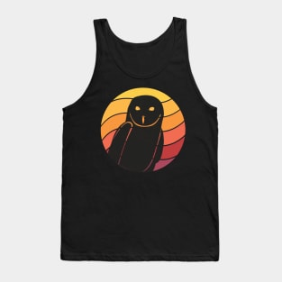 Owl Vintage Retro Sunset Tank Top